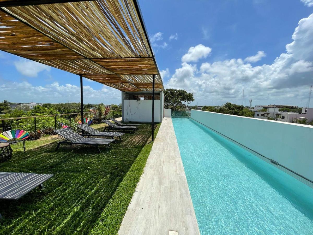 Katalox Jungle Lofts By Simply Comfort Tulum Centre Rooftop Patio & Pool Apartment Exterior photo