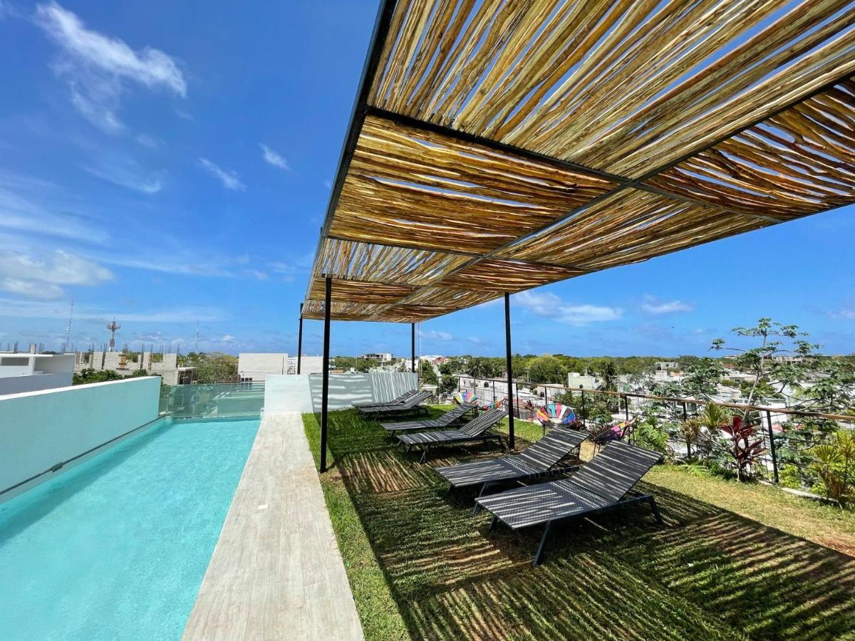 Katalox Jungle Lofts By Simply Comfort Tulum Centre Rooftop Patio & Pool Apartment Exterior photo